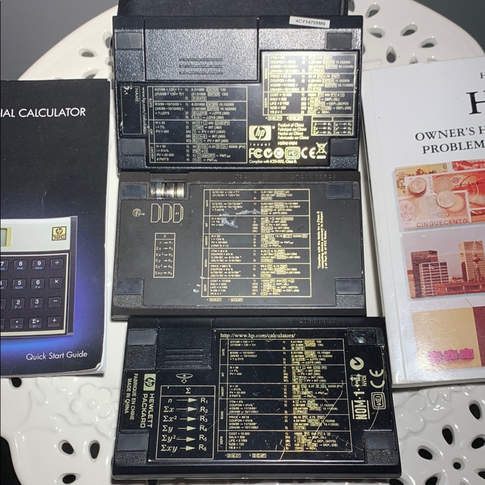 HP 12C Financial Calculator with Black and Gold Accents - Picture 5 of 10